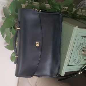 Coach Black Leather Satchel